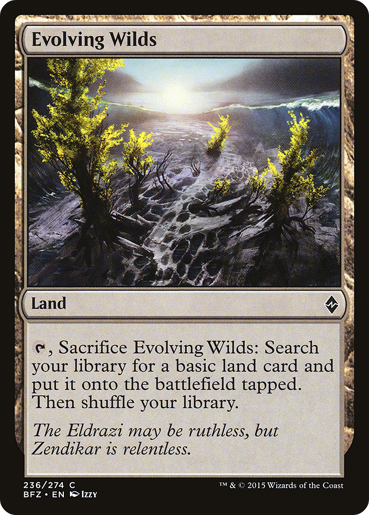 Evolving Wilds (BFZ-236) - Battle for Zendikar Foil