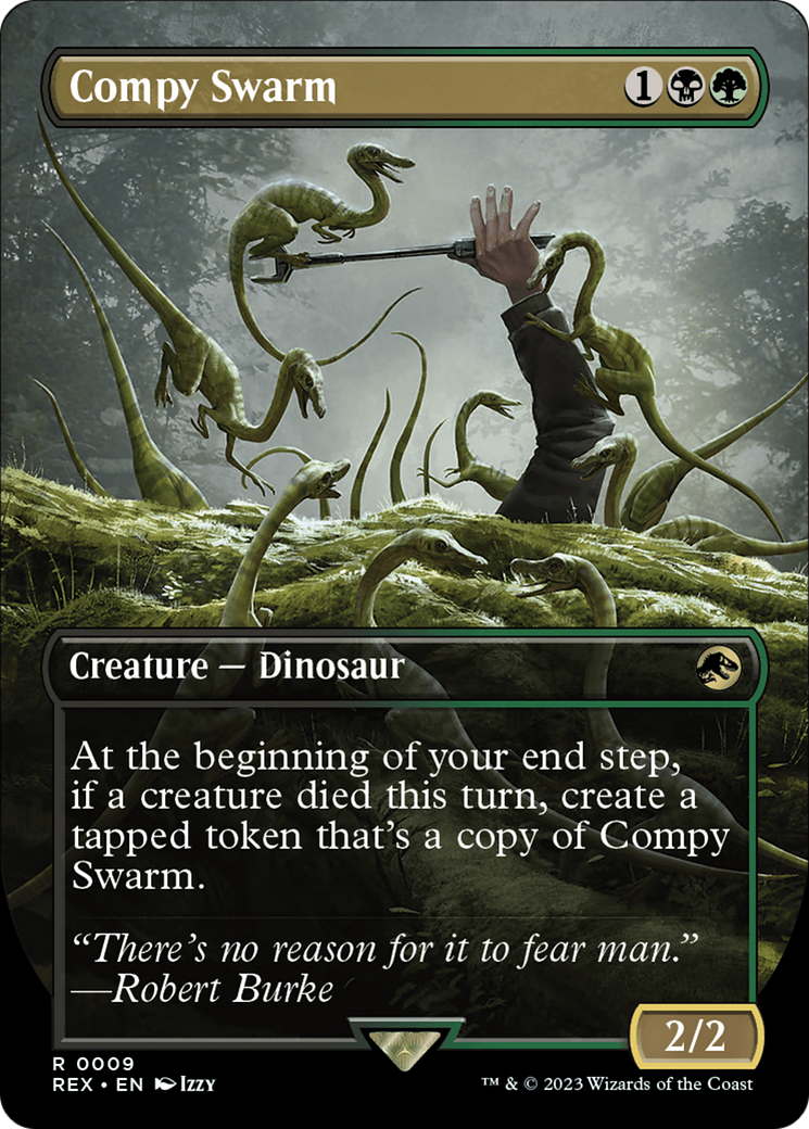 Compy Swarm (Borderless) (REX-009) - Jurassic World Collection (Borderless)