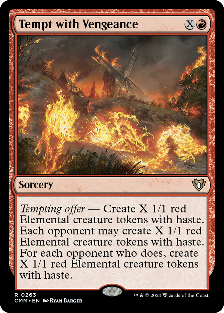 Tempt with Vengeance (CMM-263) - Commander Masters: (Extended Art)