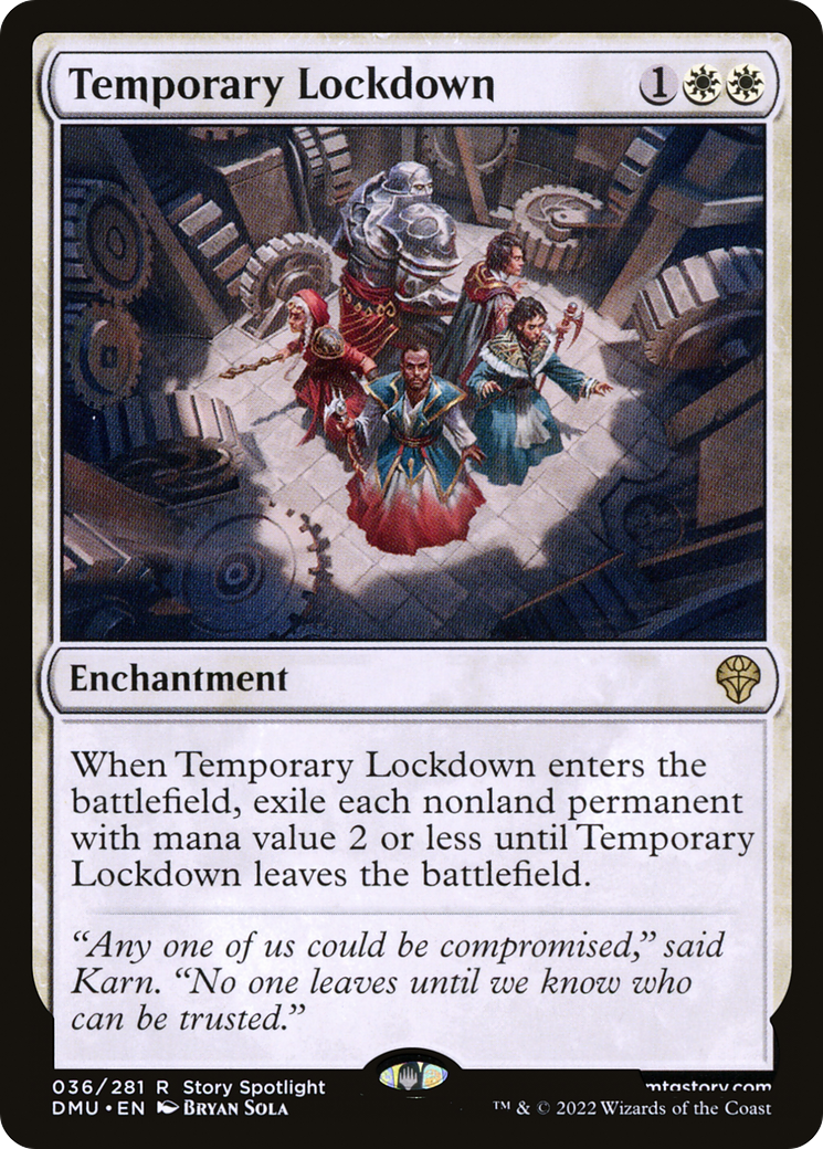 Temporary Lockdown (DMU-036) - Dominaria United Foil