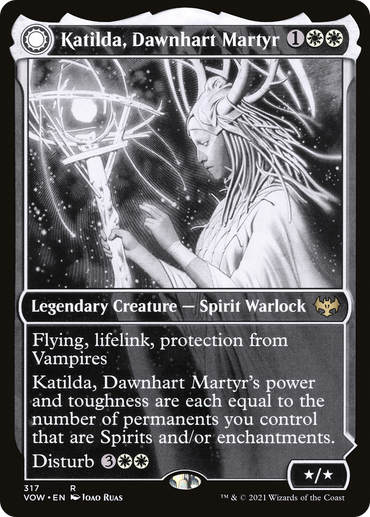 Katilda, Dawnhart Martyr // Katilda's Rising Dawn (VOW-317) - Innistrad: Crimson Vow: (Showcase, Double Faced Transform)