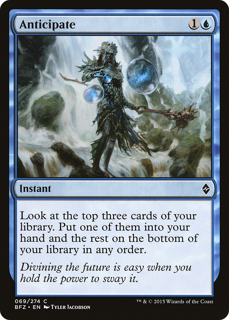 Anticipate (BFZ-069) - Battle for Zendikar Foil