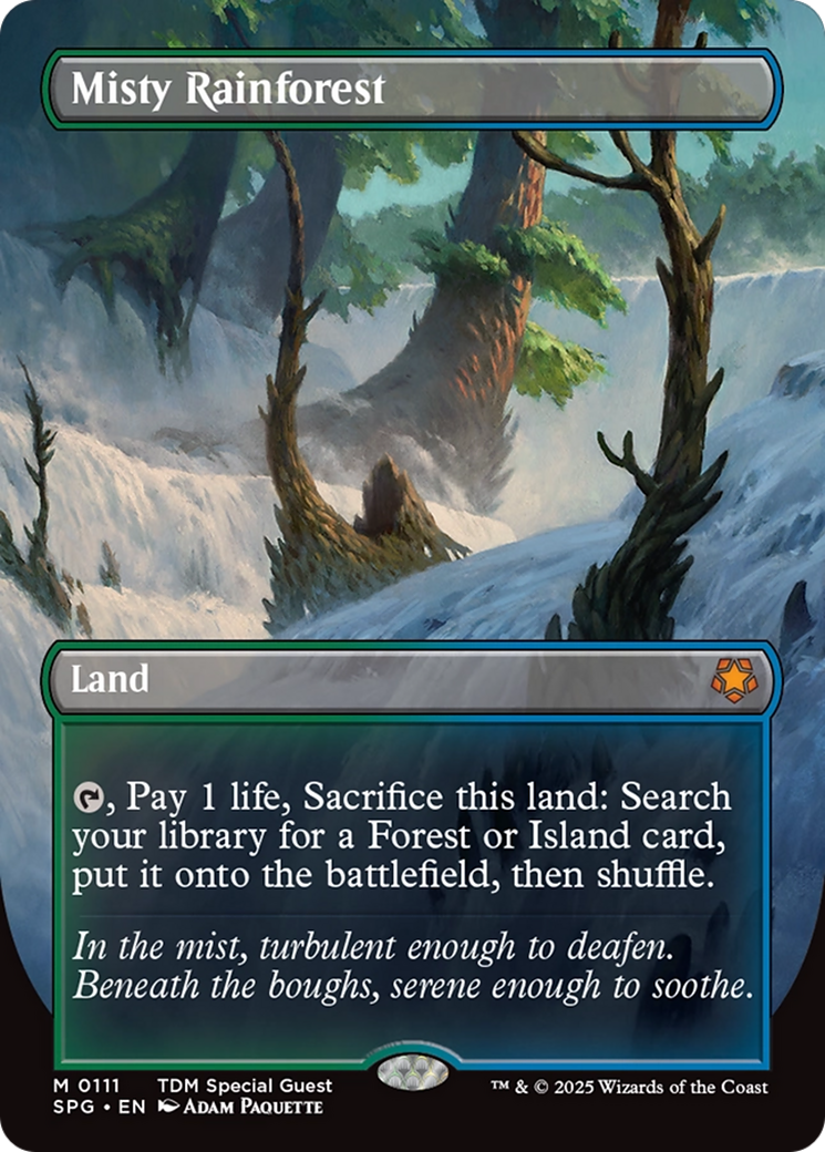 Misty Rainforest (SPG-111) - Special Guests (Borderless) Foil