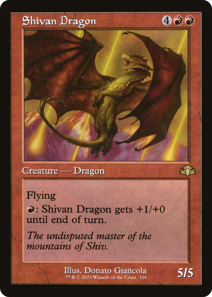 Shivan Dragon (DMR-329) - Dominaria Remastered Foil