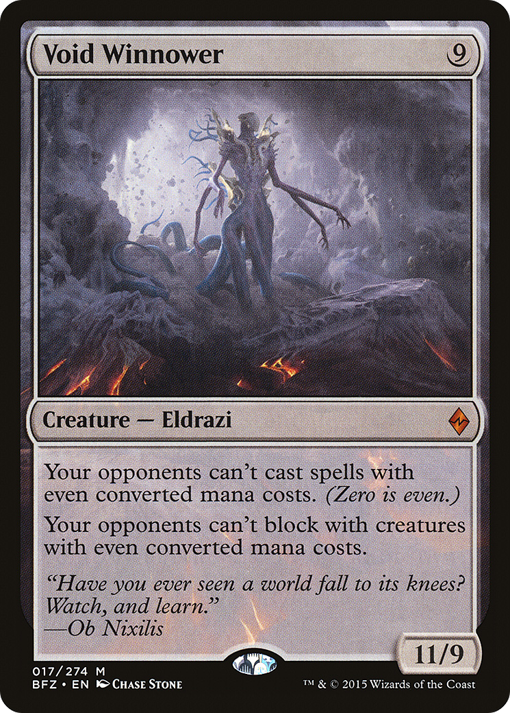 Void Winnower (BFZ-017) - Battle for Zendikar