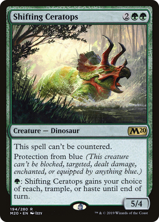 Shifting Ceratops (M20-194) - Core Set 2020 Foil