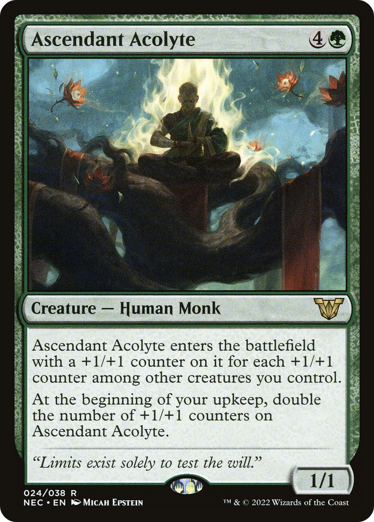 Ascendant Acolyte (NEC-024) - Neon Dynasty Commander