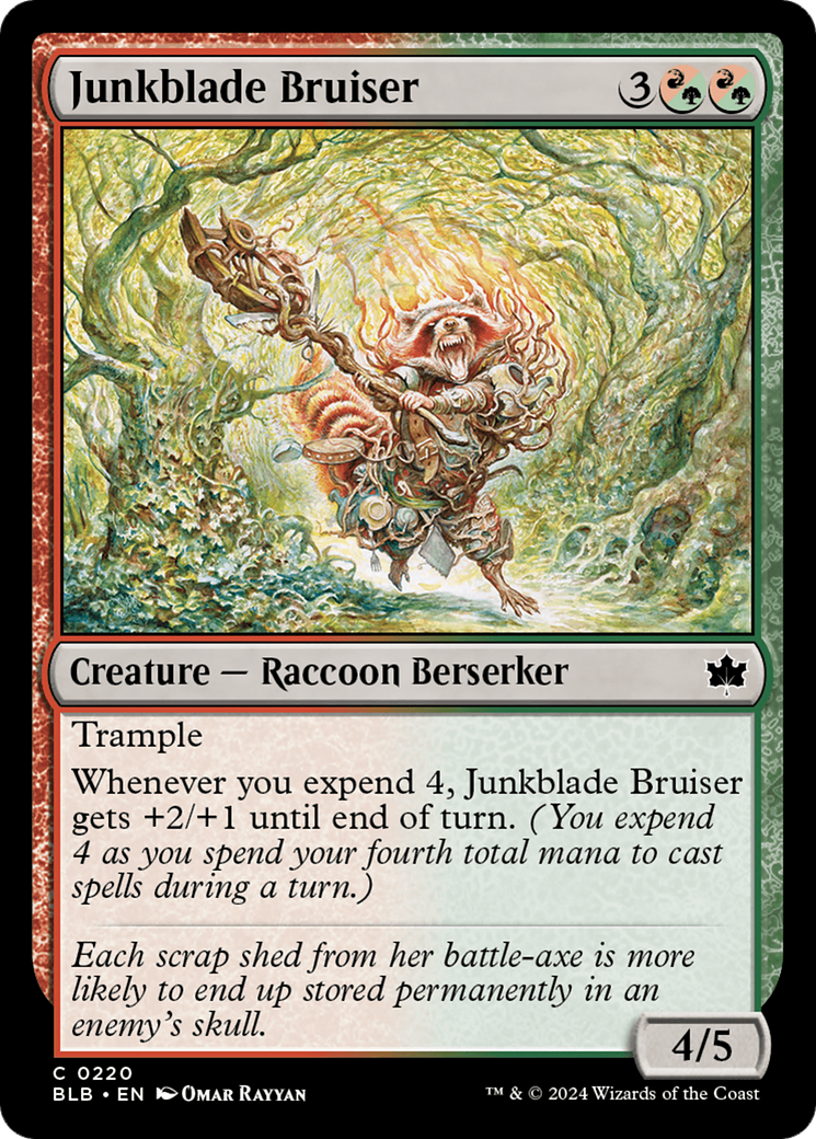 Junkblade Bruiser (BLB-220) - Bloomburrow Foil