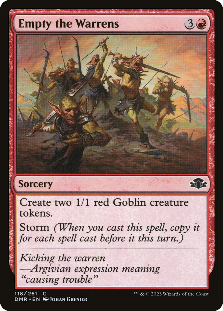 Empty the Warrens (DMR-118) - Dominaria Remastered Foil