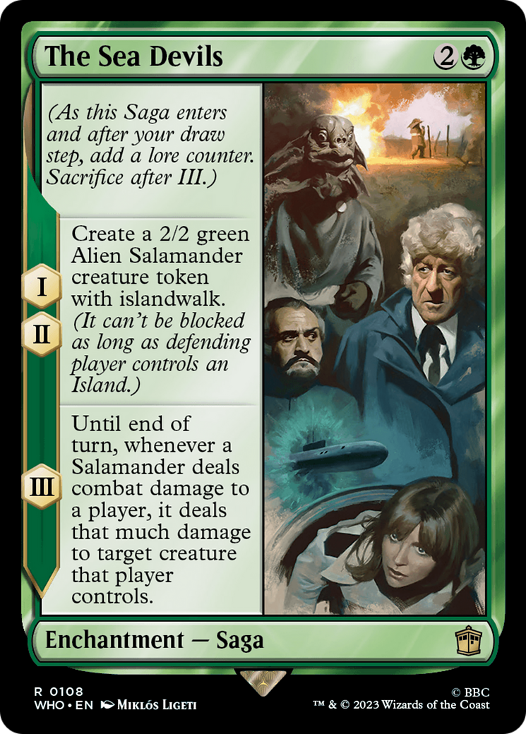 The Sea Devils (WHO-108) - Doctor Who Foil