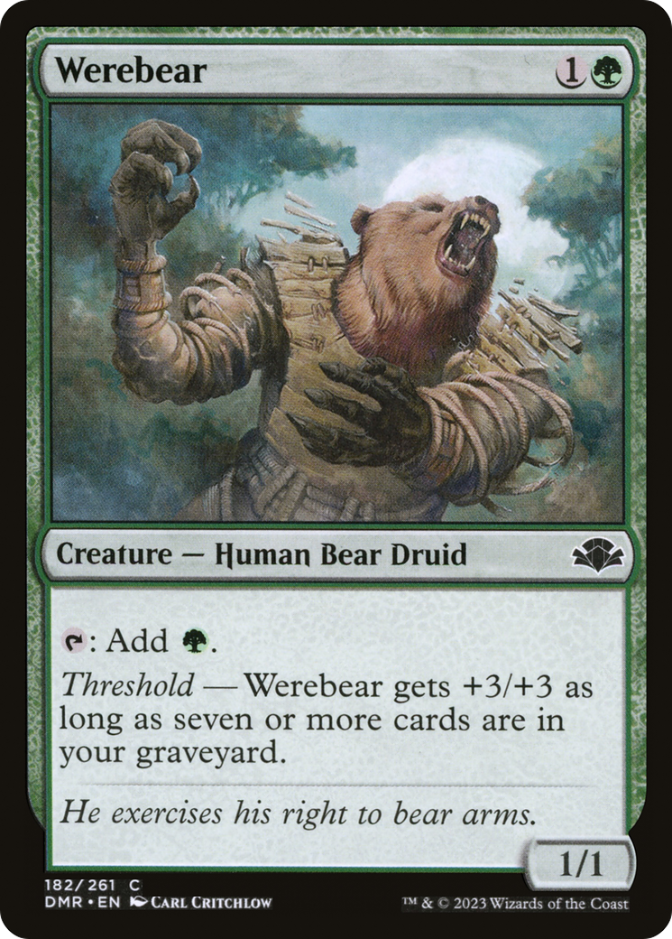 Werebear (DMR-182) - Dominaria Remastered Foil