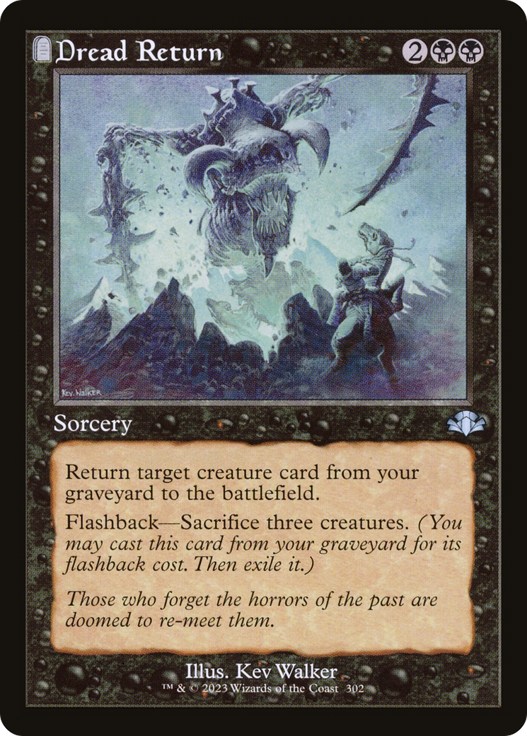 Dread Return (DMR-302) - Dominaria Remastered: (tombstone) Foil