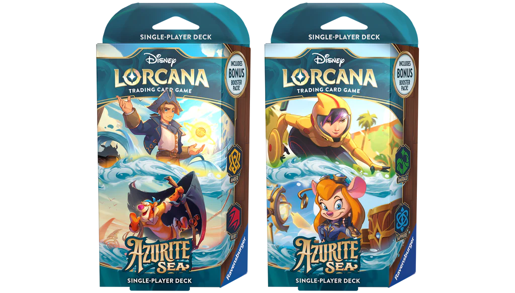 Disney Lorcana TCG: Series 6 Azurite Sea Starter Deck (Pair)