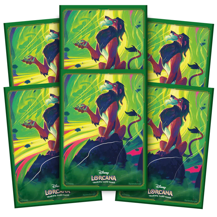 Disney Lorcana TCG: Azurite Sea Sleeves Scar Vengeful Lion Team Card Titan Disney Lorcana TCG: Azurite Sea Sleeves Scar Vengeful Lion Team Card Titan