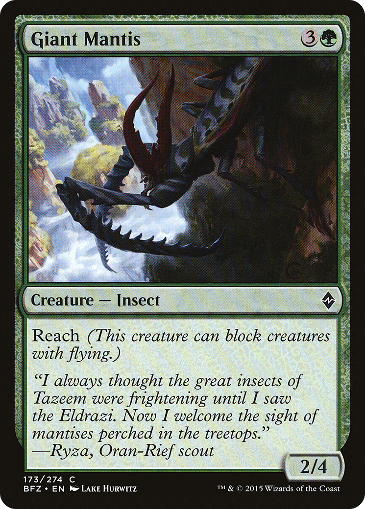 Giant Mantis (BFZ-173) - Battle for Zendikar Foil