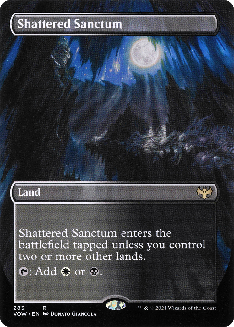 Shattered Sanctum (VOW-283) - Innistrad: Crimson Vow (Borderless) Foil