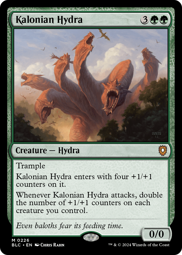 Kalonian Hydra (BLC-226) - Bloomburrow Commander