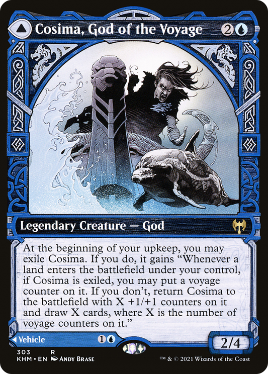 Cosima, God of the Voyage // The Omenkeel (KHM-303) - Kaldheim: (Showcase)