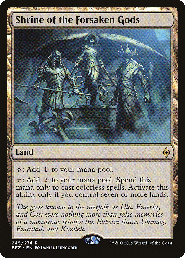 Shrine of the Forsaken Gods (BFZ-245) - Battle for Zendikar Foil