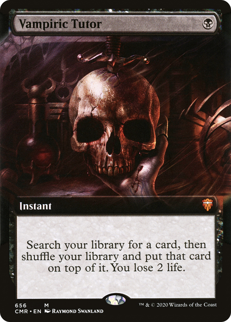 Vampiric Tutor (CMR-656) - Commander Legends: (Extended Art) Foil