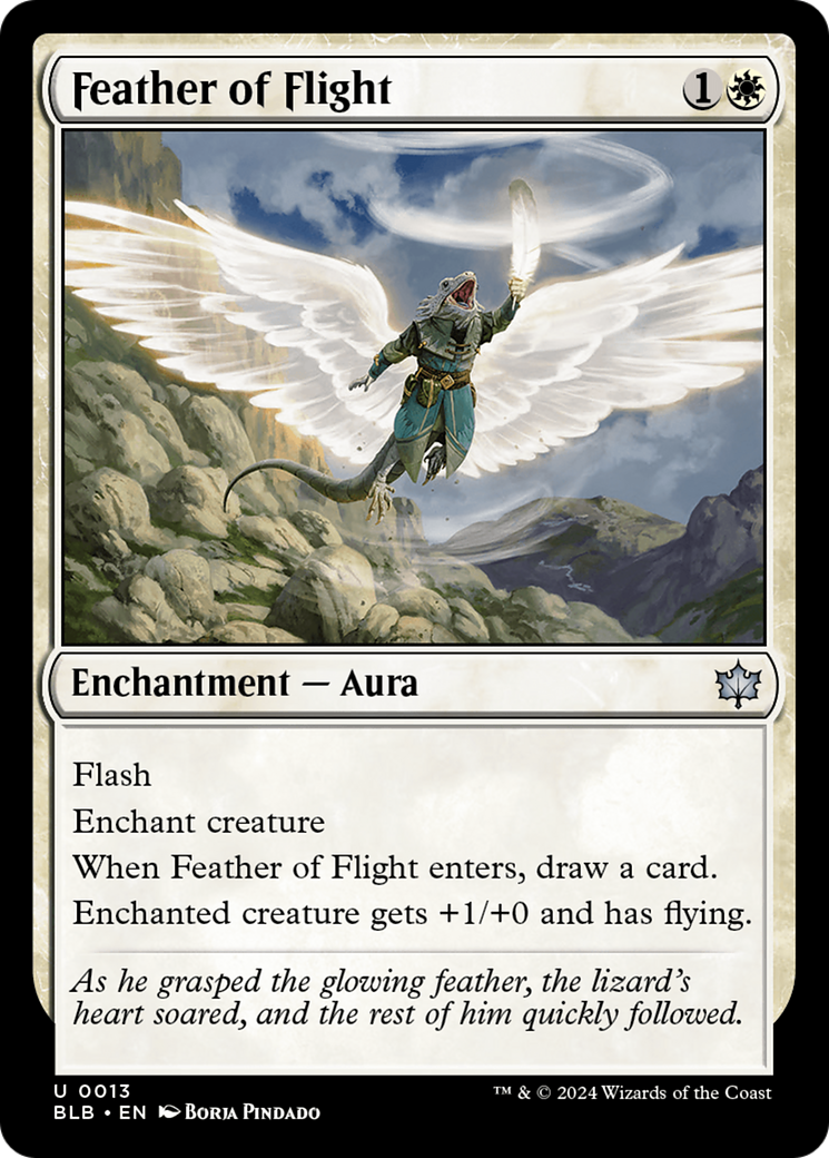 Feather of Flight (BLB-013) - Bloomburrow Foil