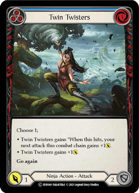 TWIN TWISTERS (BLUE) / Common / OUT