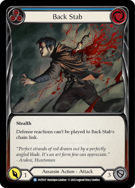 BACK STAB (BLUE) / Rare / OUT