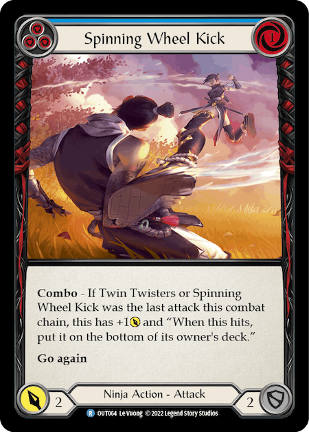 SPINNING WHEEL KICK (BLUE) / Rare / OUT