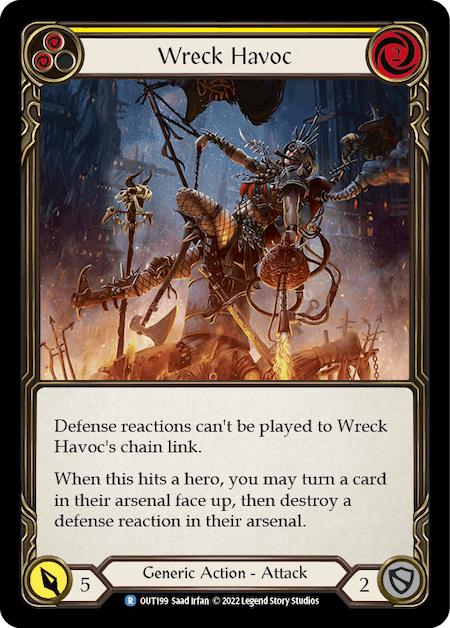 WRECK HAVOC (YELLOW) / Rare / OUT