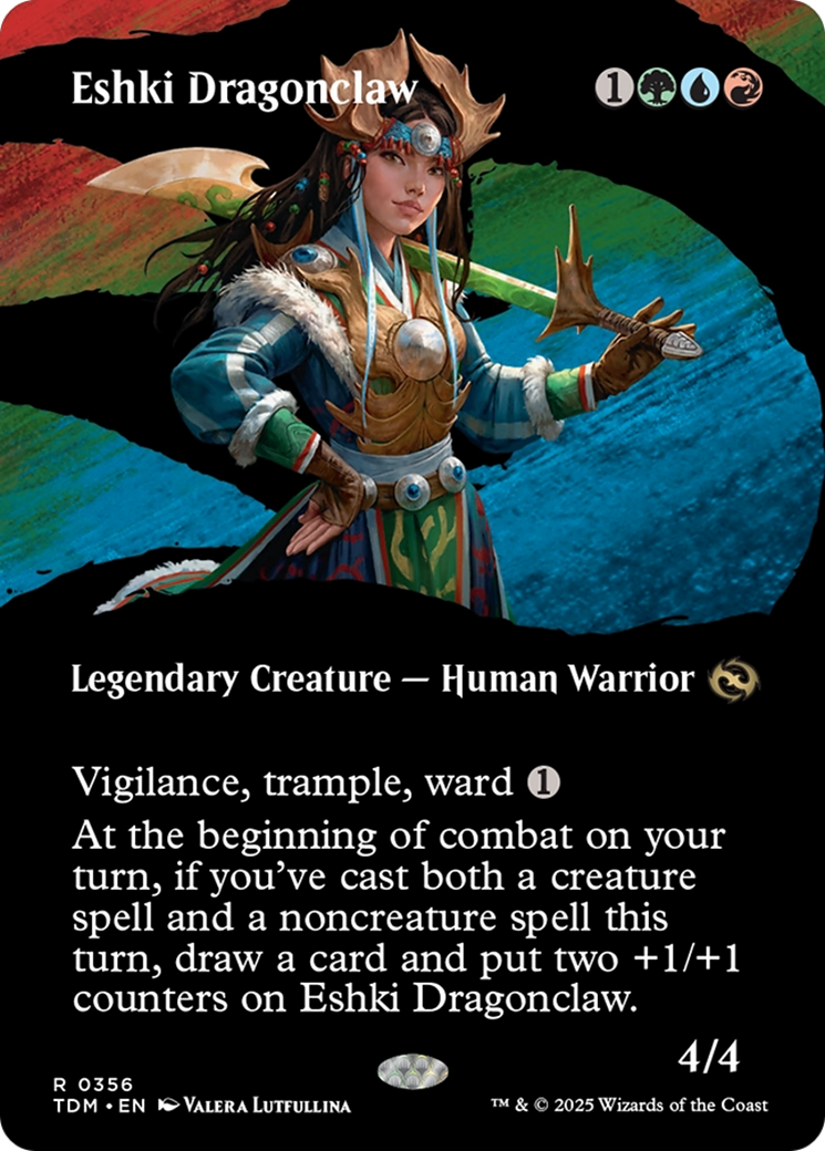 Eshki Dragonclaw (TDM-356) - Tarkir: Dragonstorm: (Showcase) (Borderless)