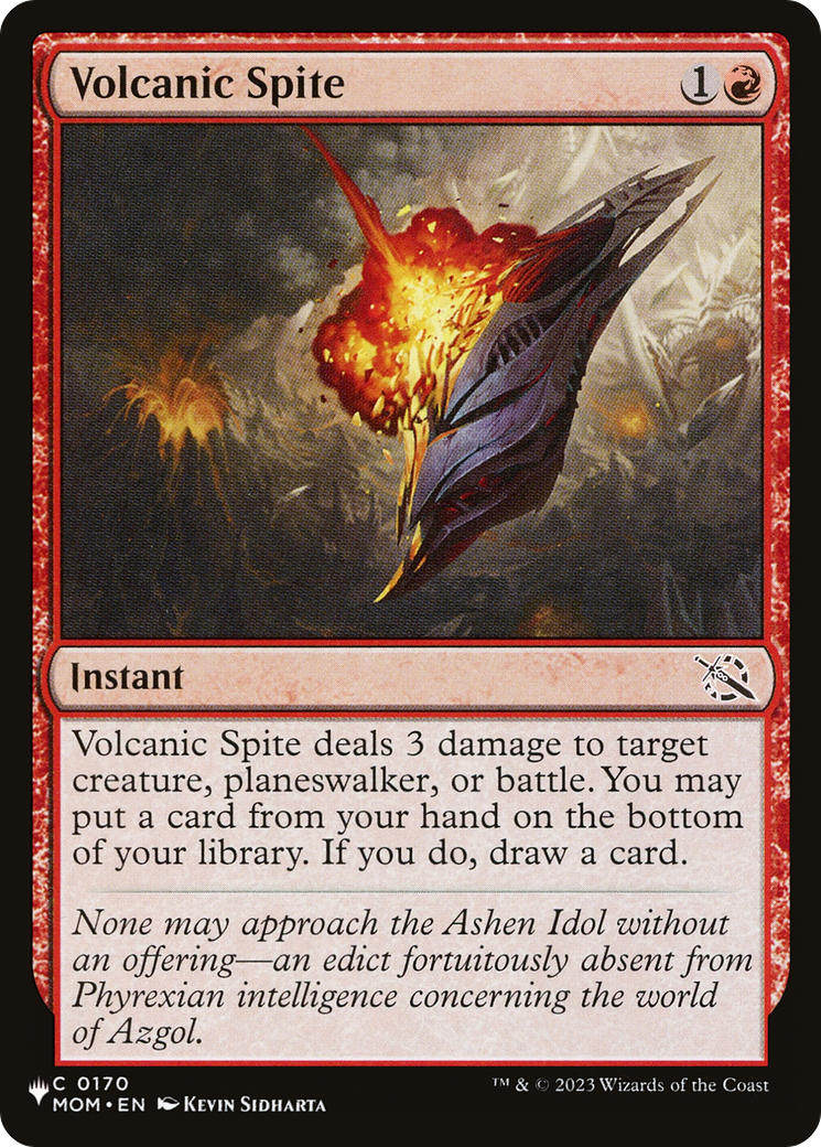 Volcanic Spite (LIST-MOM-170) - The List