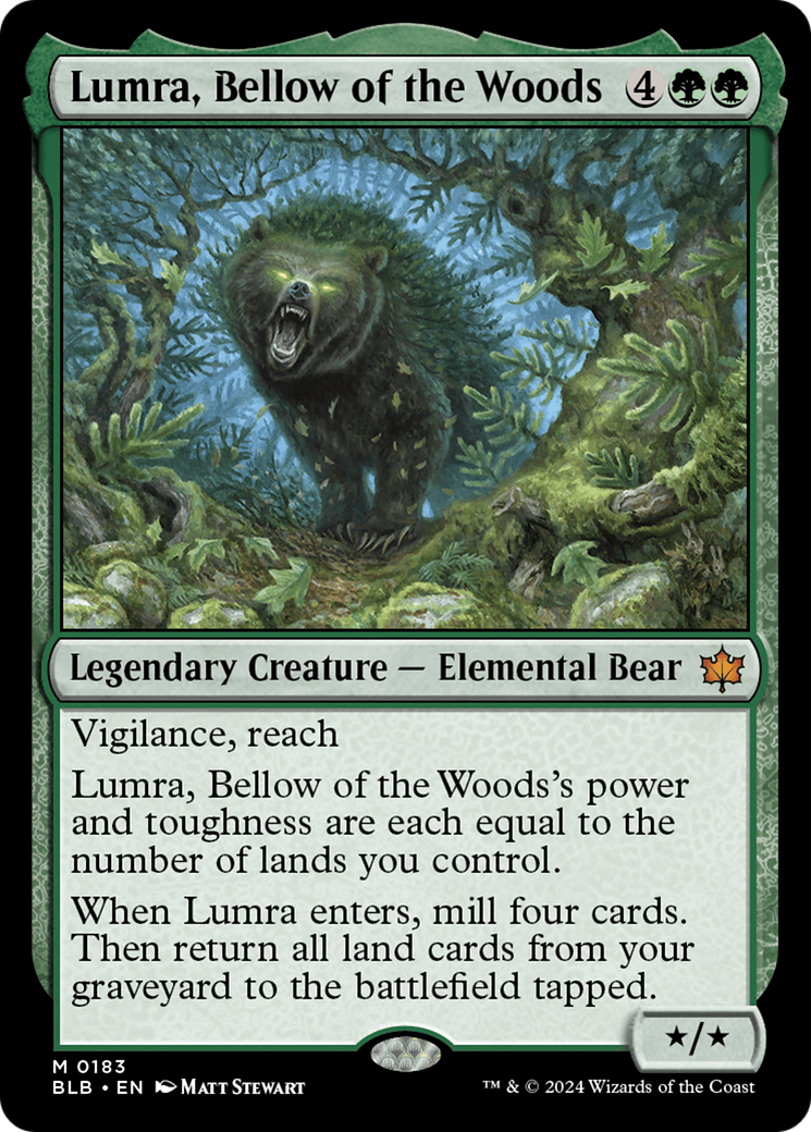 Lumra, Bellow of the Woods (BLB-183) - Bloomburrow Foil