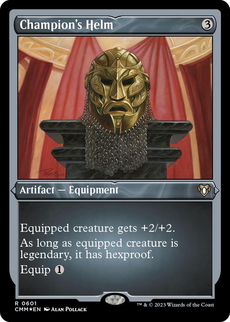 Champion's Helm (CMM-601) - Commander Masters Etched Foil