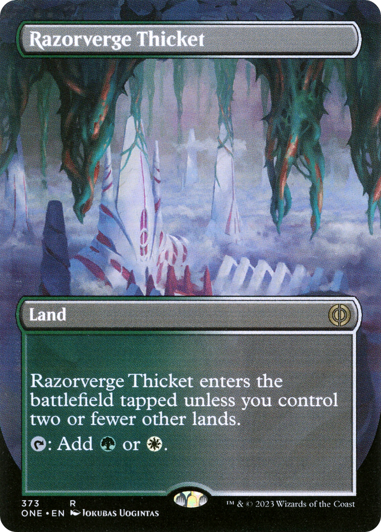 Razorverge Thicket (ONE-373) - Phyrexia: All Will Be One (Borderless)