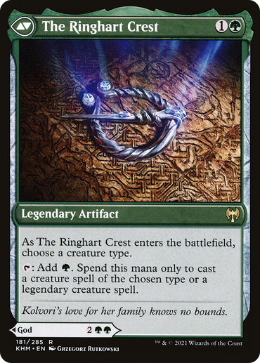 Kolvori, God of Kinship // The Ringhart Crest (KHM-181) - Kaldheim