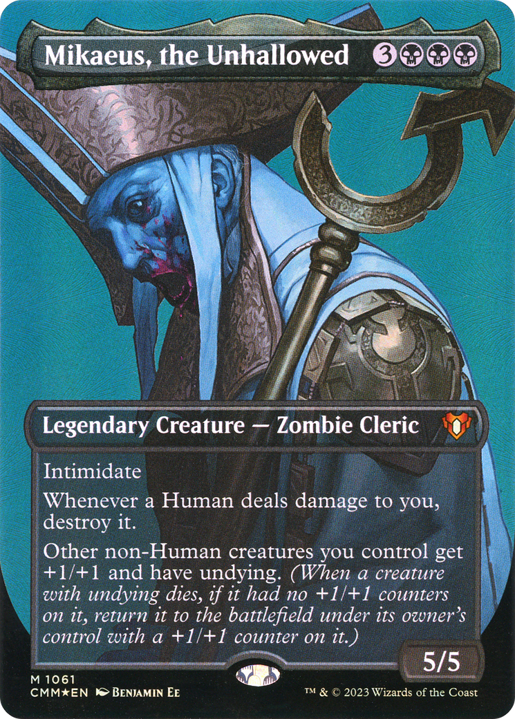 Mikaeus, the Unhallowed (CMM-1061) - Commander Masters (Borderless) Foil