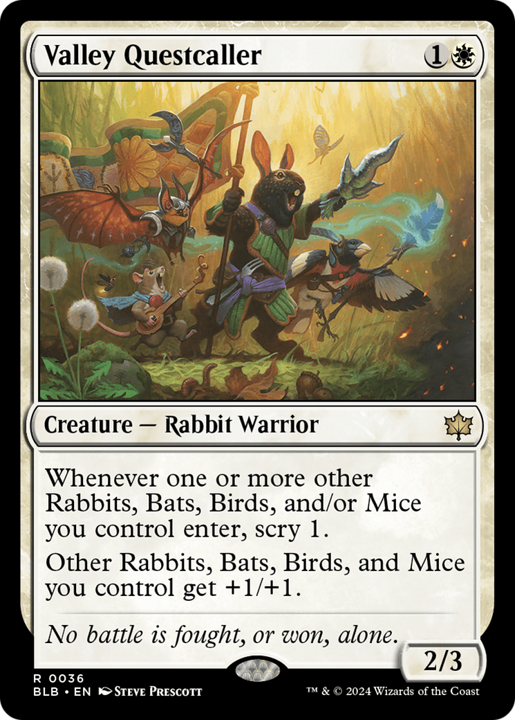 Valley Questcaller (BLB-036) - Bloomburrow Foil