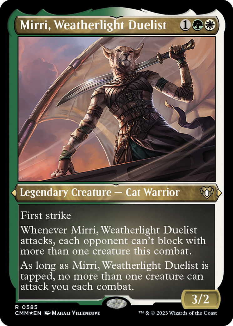 Mirri, Weatherlight Duelist (CMM-585) - Commander Masters Etched Foil