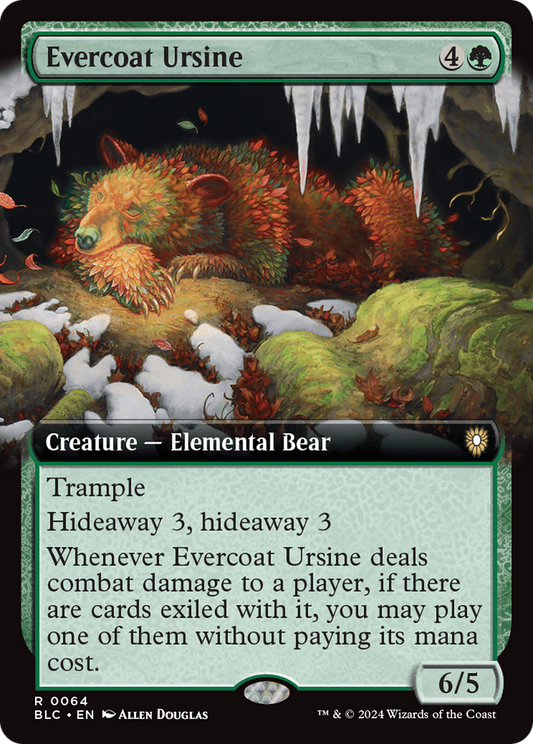 Evercoat Ursine (BLC-064) - Bloomburrow Commander: (Extended Art)