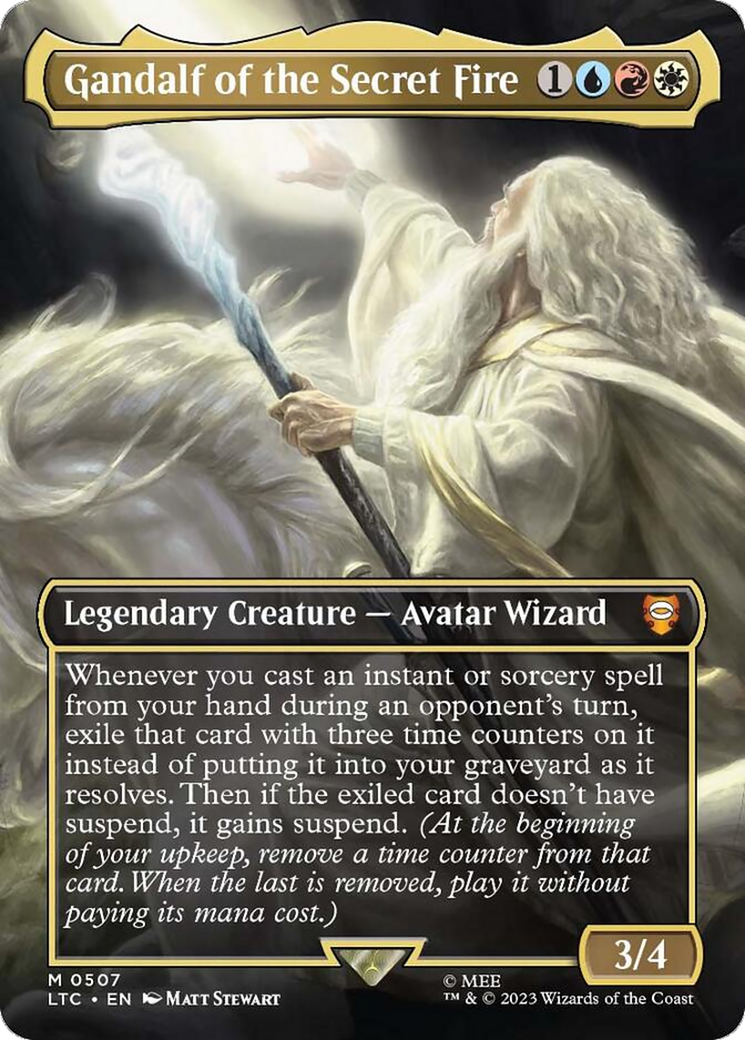 Gandalf of the Secret Fire (LTC-507) - Tales of Middle-earth Commander (Borderless)