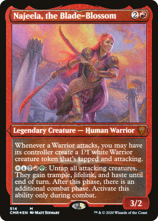 Najeela, the Blade-Blossom (CMR-514) - Commander Legends Etched Foil