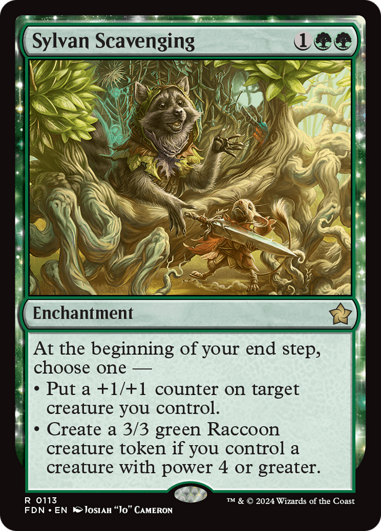 Sylvan Scavenging (FDN-113) - Foundations: (enchantment) Foil