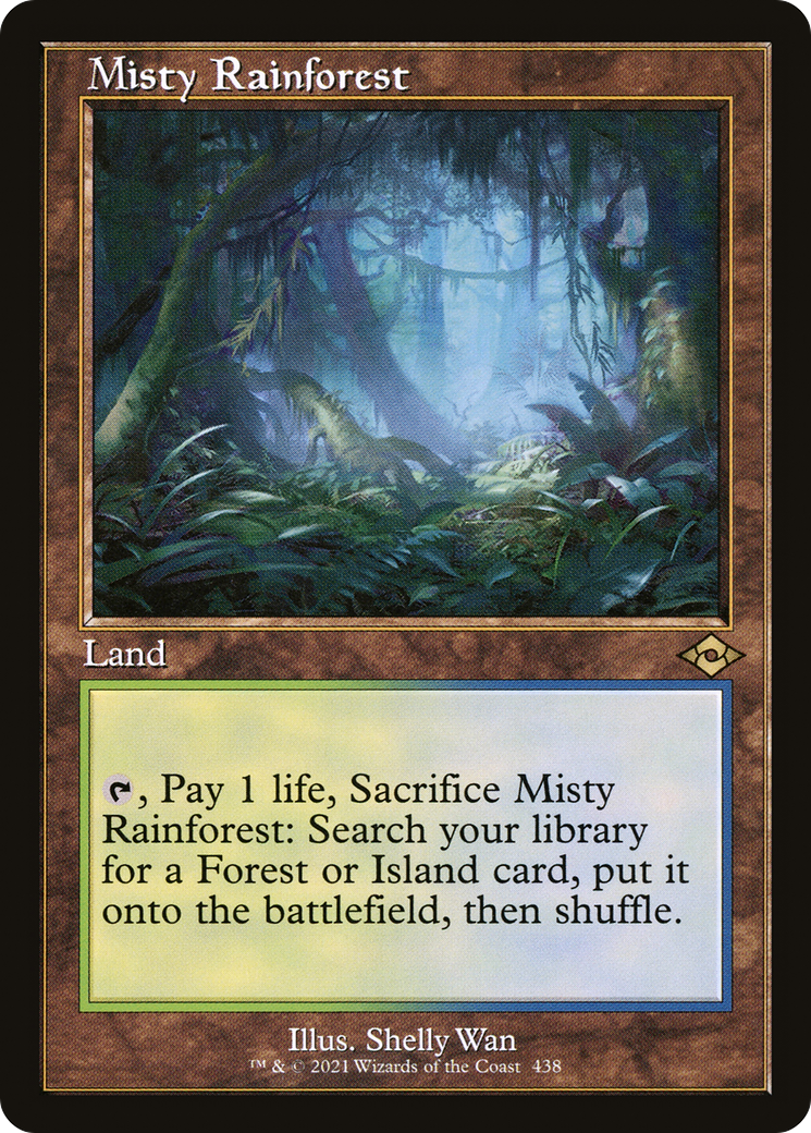 Misty Rainforest (MH2-438) - Modern Horizons 2 Etched Foil