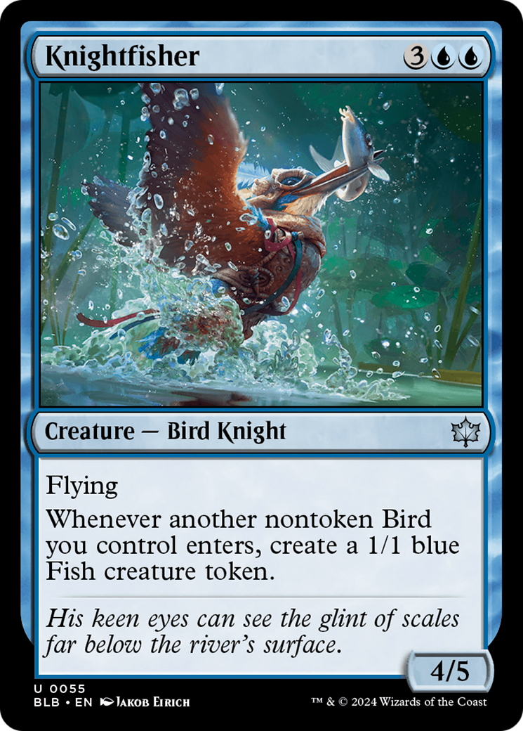Knightfisher (BLB-055) - Bloomburrow Foil