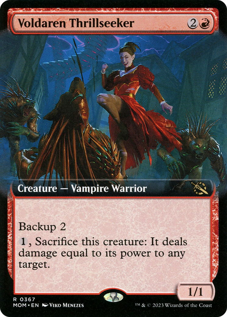 Voldaren Thrillseeker (MOM-367) - March of the Machine: (Extended Art) Foil