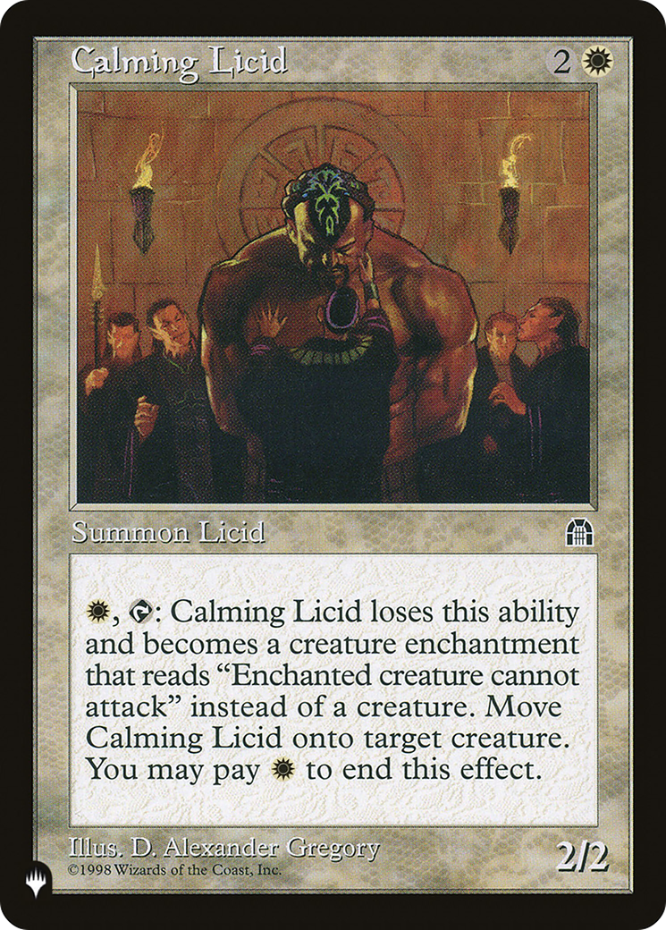 Calming Licid (LIST-STH-2) - The List