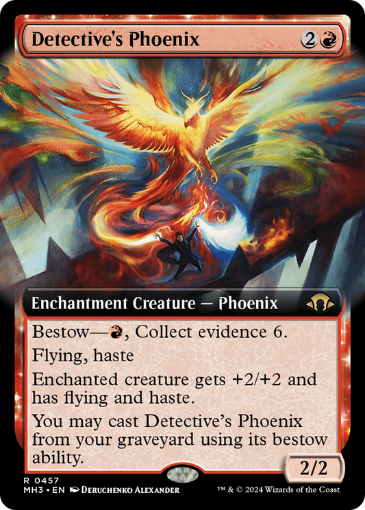 Detective's Phoenix (MH3-457) - Modern Horizons 3: (Extended Art, enchantment)