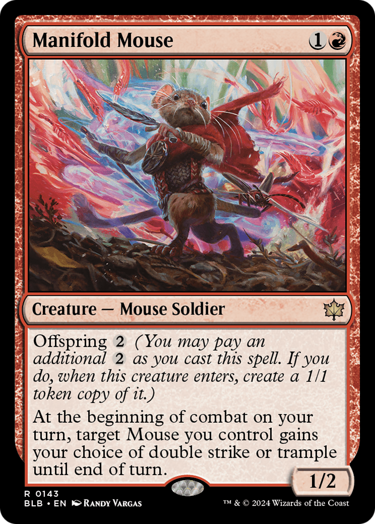 Manifold Mouse (BLB-143) - Bloomburrow Foil