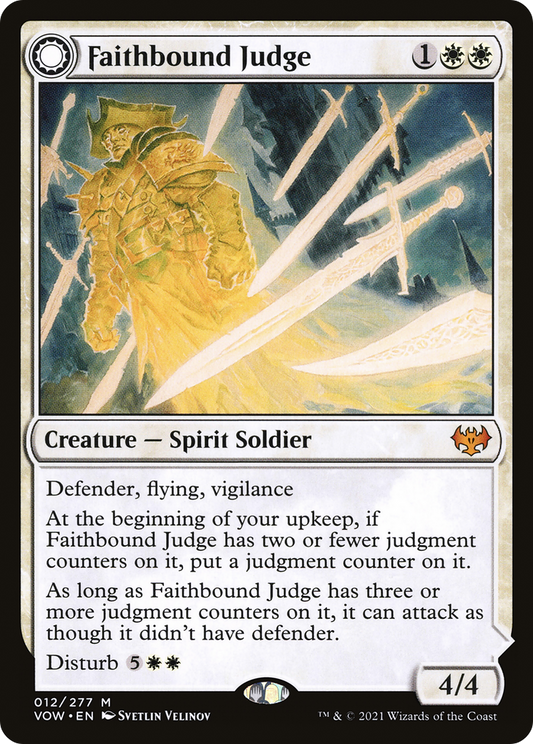 Faithbound Judge // Sinner's Judgment (VOW-012) - Innistrad: Crimson Vow: (Double Faced Transform)