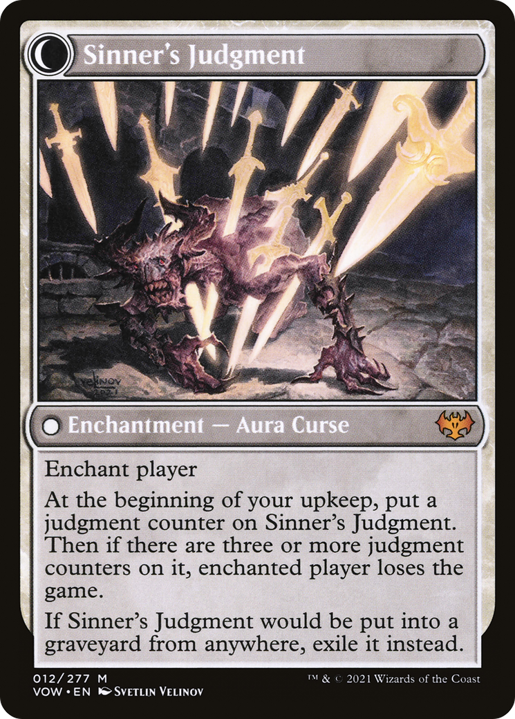 Faithbound Judge // Sinner's Judgment (VOW-012) - Innistrad: Crimson Vow: (Double Faced Transform)